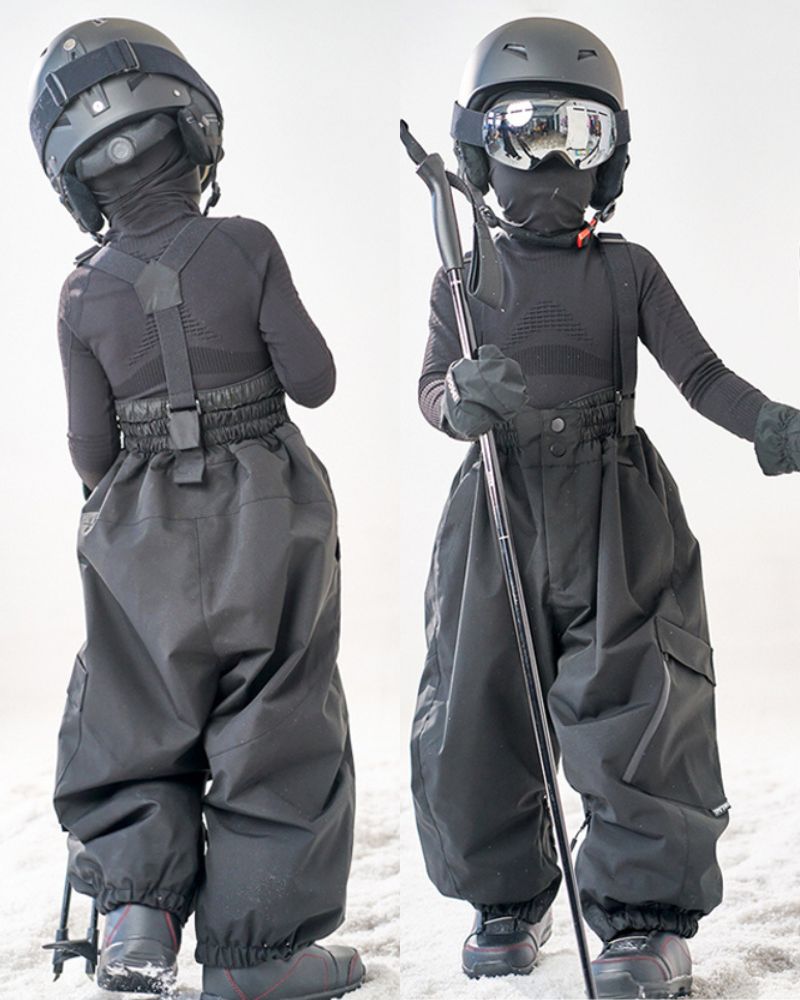 Ski Wear Snowboard 3L Thick Kids Ski Bibs