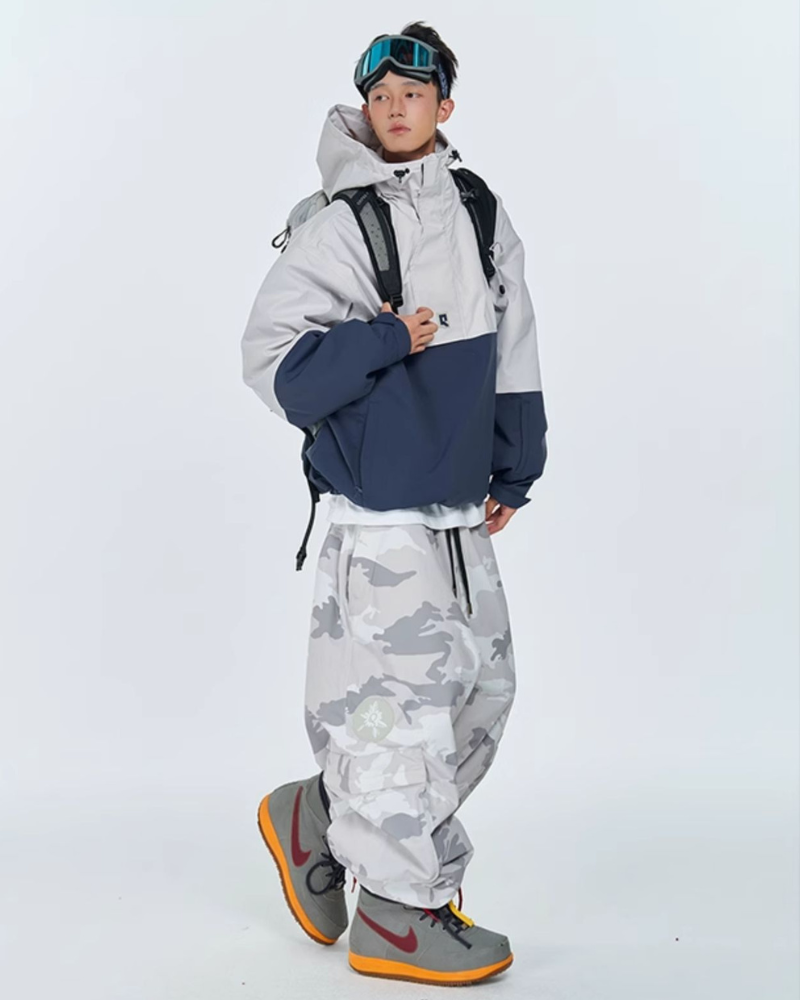 Ski Wear Snowboard Camo Cargo Baggy Snow Pants