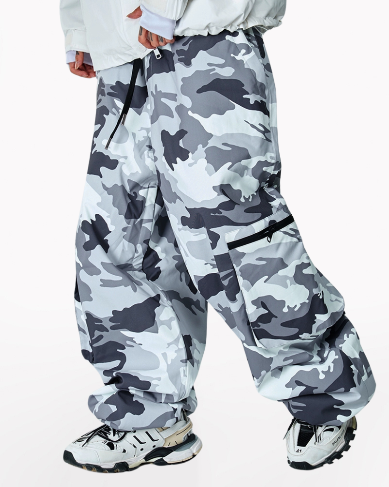 Ski Wear Snowboard Camo Cargo Baggy Snow Pants