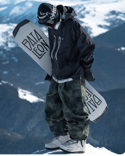 Ski Wear Snowboard Camo Oversize Snow Pants -Men&
