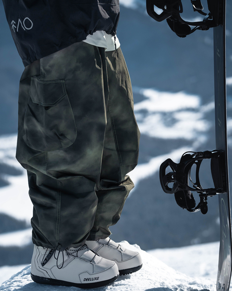 Ski Wear Snowboard Camo Oversize Snow Pants