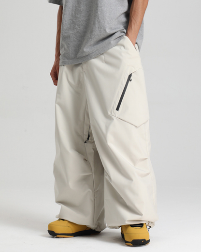 Ski Wear Snowboard Gear Cargo Baggy Snow Pants -Unisex