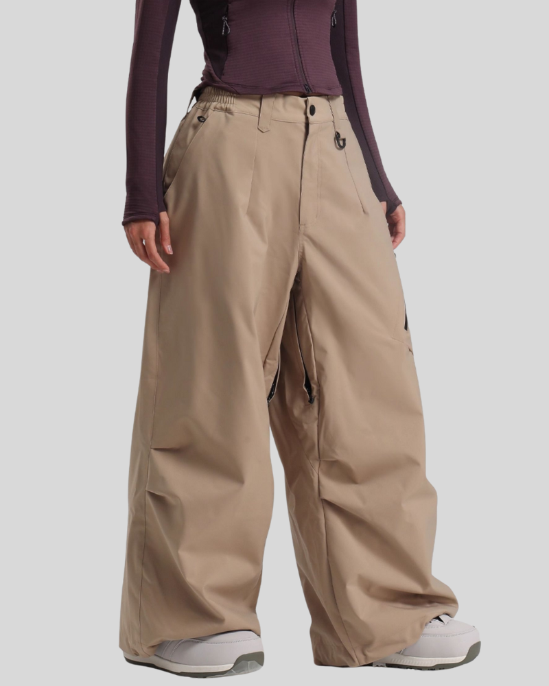 Ski Wear Snowboard Gear Cargo Baggy Snow Pants -Unisex