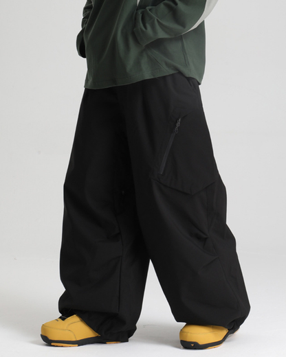 Ski Wear Snowboard Gear Cargo Baggy Snow Pants -Unisex