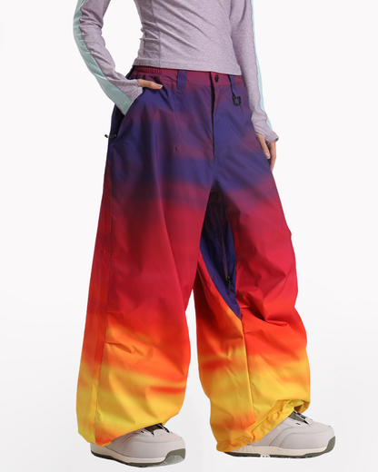 Ski Wear Snowboard Gear Cargo Baggy Snow Pants -Unisex