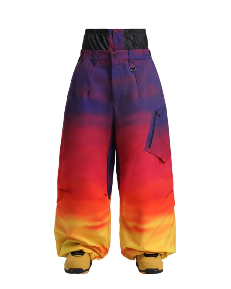 Ski Wear Snowboard Gear Cargo Baggy Snow Pants -Unisex