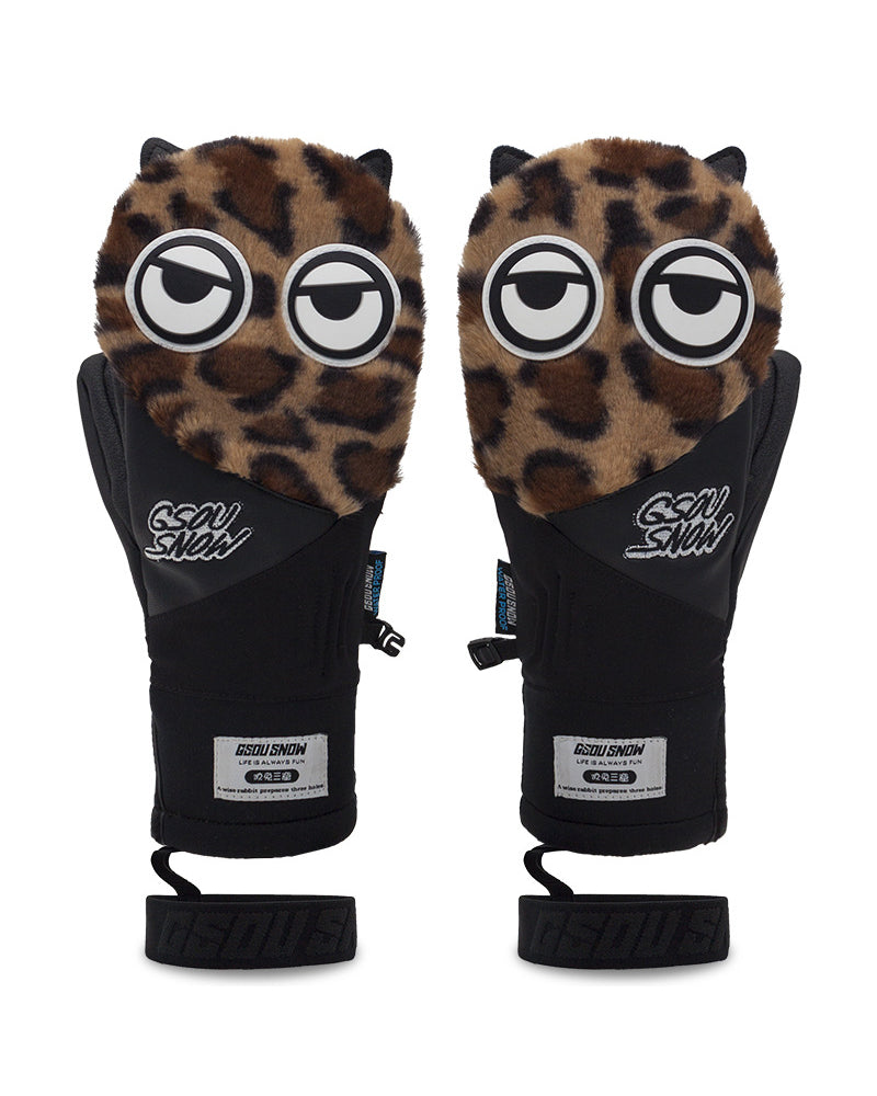 Ski Wear Cartoon Elf Warm Mittens