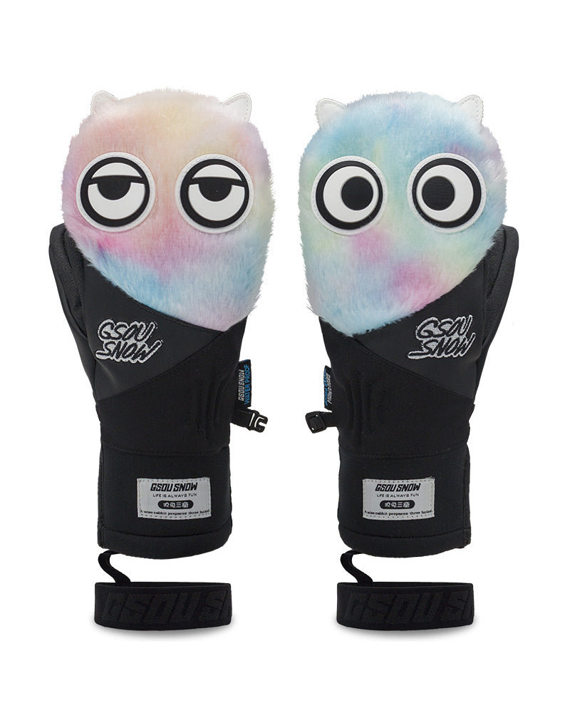 Ski Wear Cartoon Elf Warm Mittens