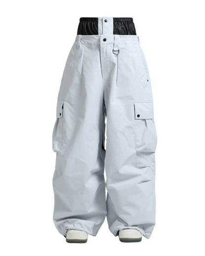 Ski Wear Snowboard Gear Baggy Cargo Snow Pants -Unisex