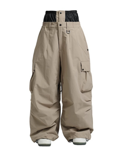 Ski Wear Snowboard Gear Baggy Cargo Snow Pants -Unisex