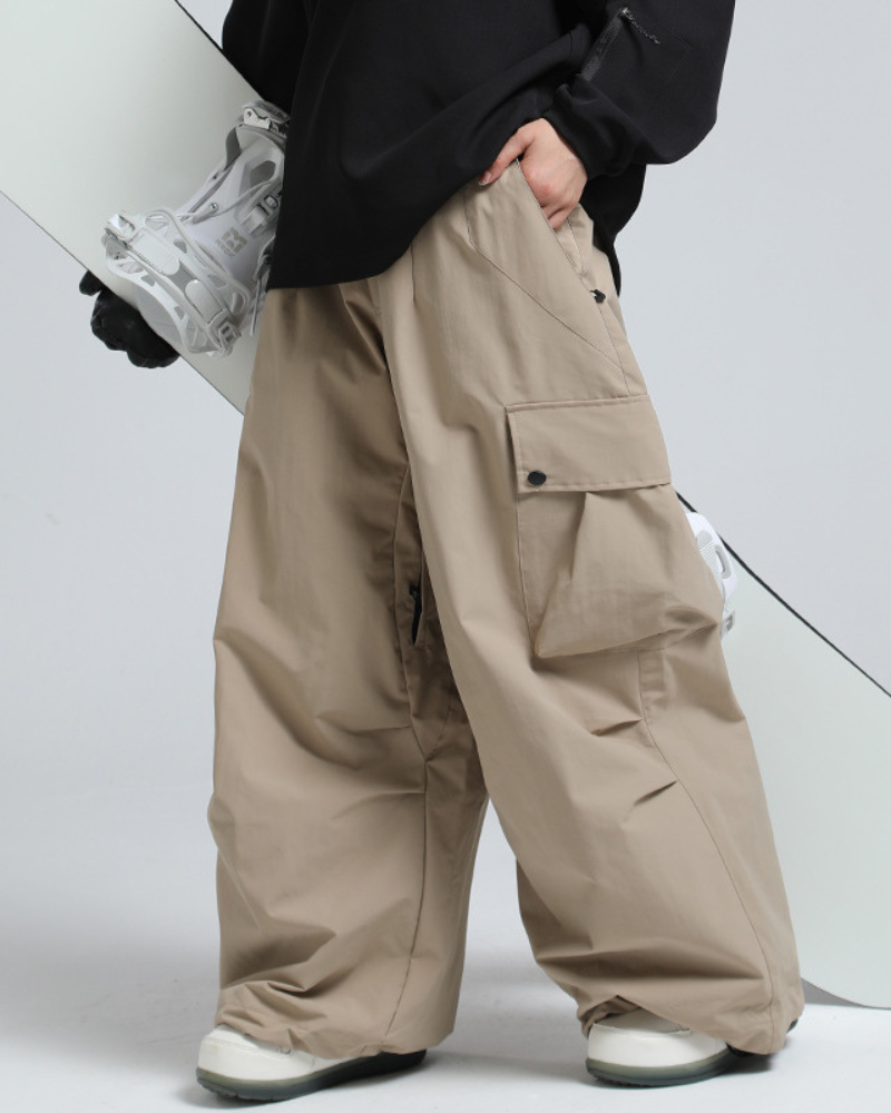 Ski Wear Snowboard Gear Baggy Cargo Snow Pants -Unisex