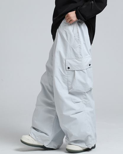 Ski Wear Snowboard Gear Baggy Cargo Snow Pants -Unisex