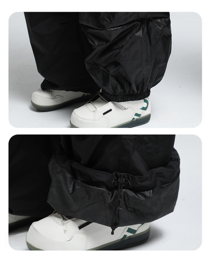 Ski Wear Snowboard Gear Baggy Cargo Snow Pants -Unisex