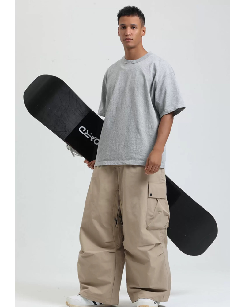 Ski Wear Snowboard Gear Baggy Cargo Snow Pants -Unisex