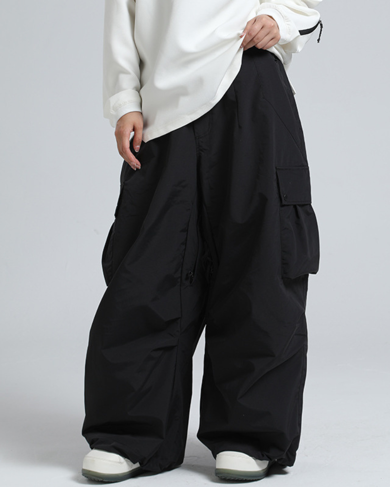 Ski Wear Snowboard Gear Baggy Cargo Snow Pants -Unisex