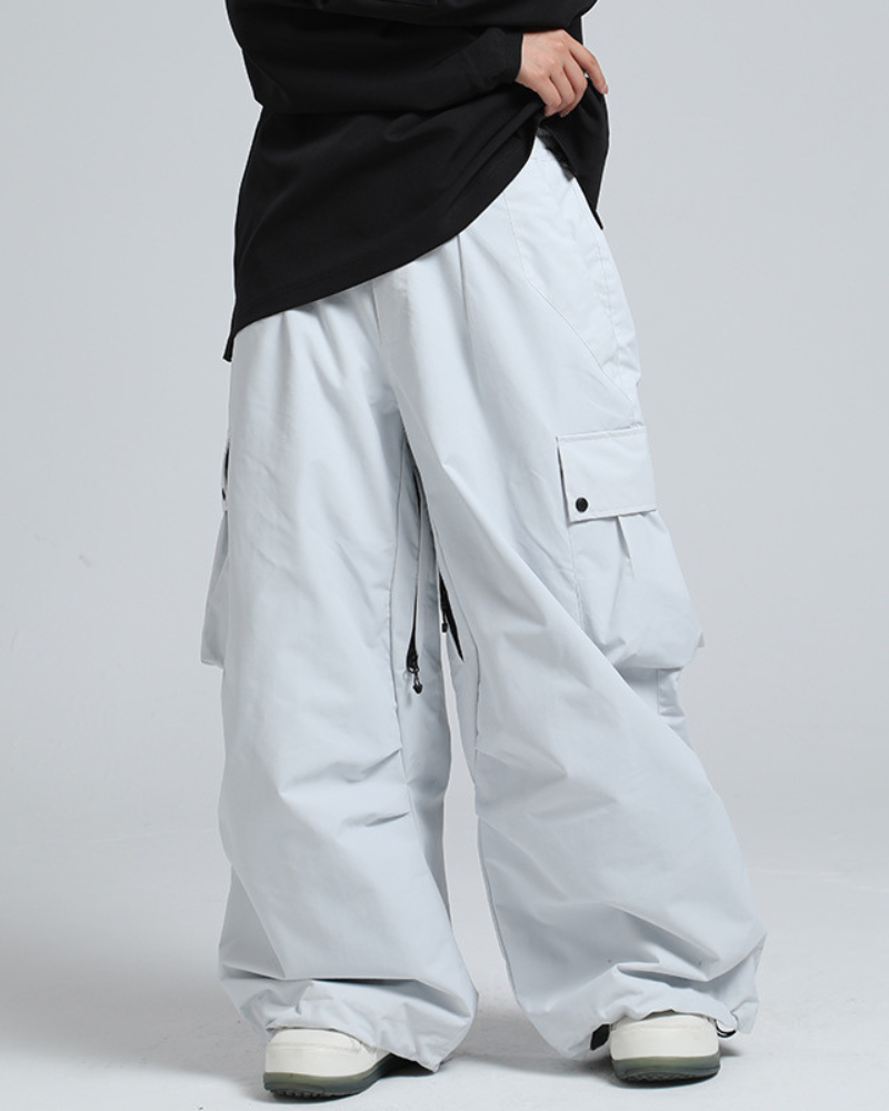 Ski Wear Snowboard Gear Baggy Cargo Snow Pants -Unisex
