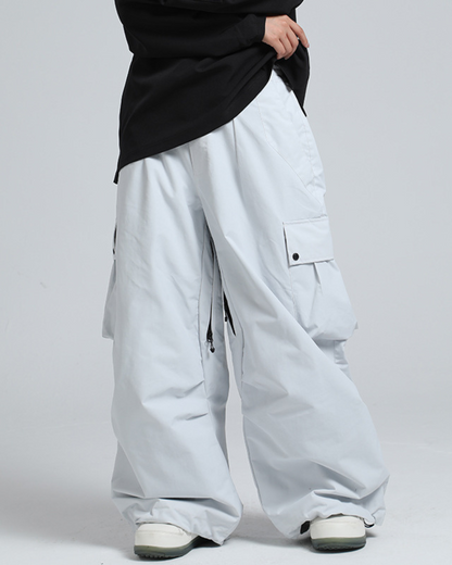 Ski Wear Snowboard Gear Baggy Cargo Snow Pants -Unisex