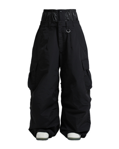 Ski Wear Snowboard Gear Baggy Cargo Snow Pants -Unisex