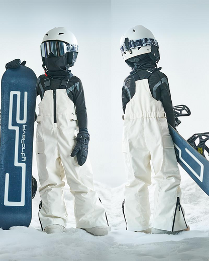 Ski Wear Color Block Waterproof Jacket&amp;Bibs Kids Snow Suit (Single Unit Available)