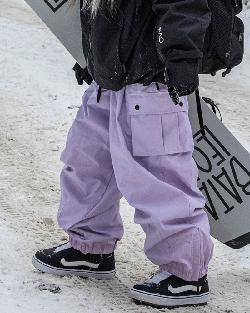 Ski Wear Snowboard Unisex Cargo Baggy Snow Pants