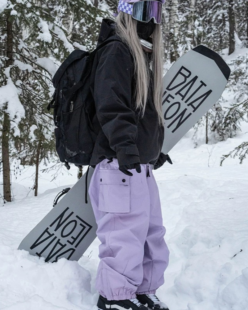 Ski Wear Snowboard Cargo Baggy Snow Pants - Unisex