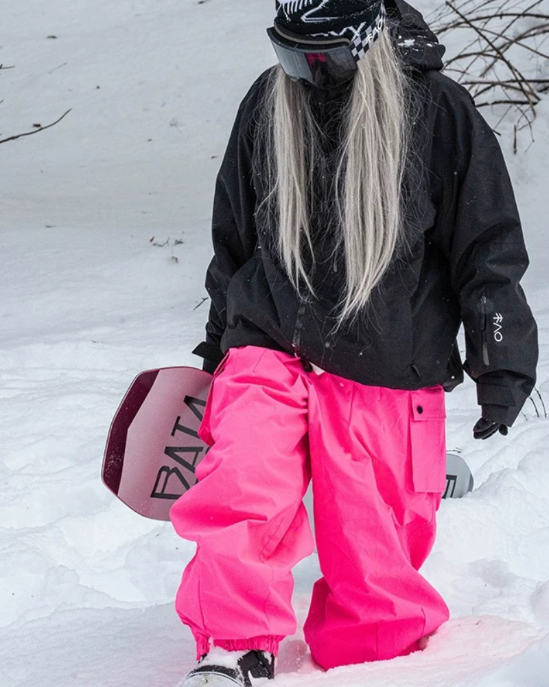 Ski Wear Snowboard Unisex Cargo Baggy Snow Pants