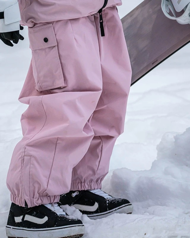 Ski Wear Snowboard Unisex Cargo Baggy Snow Pants