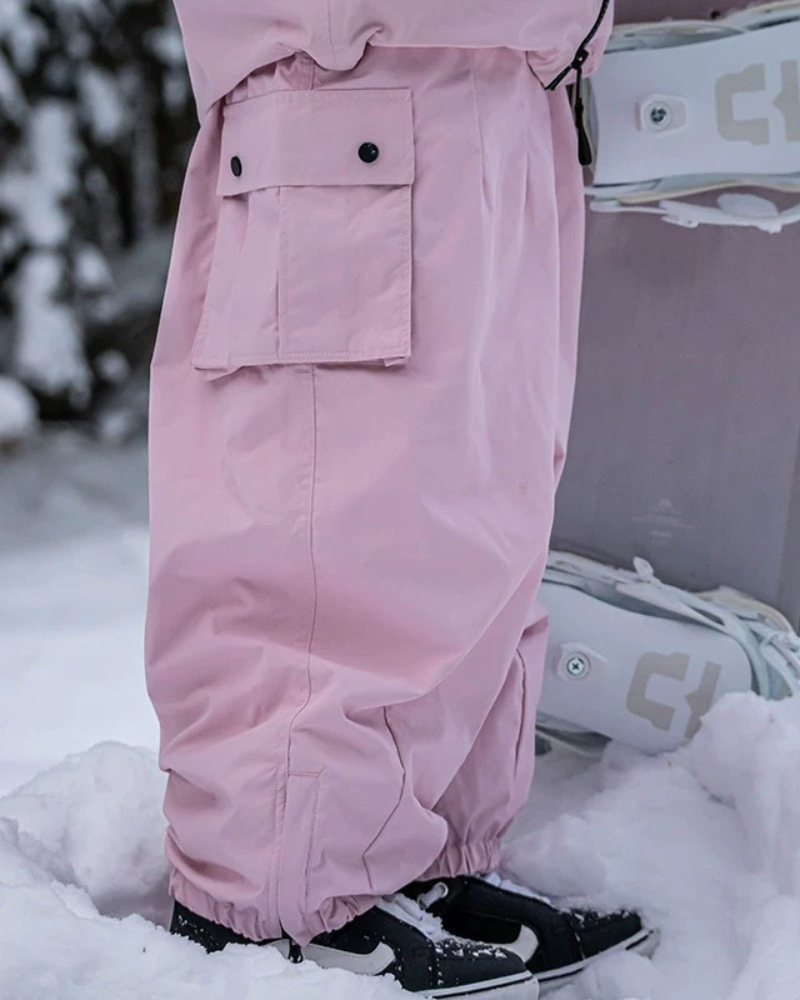 Ski Wear Snowboard Unisex Cargo Baggy Snow Pants