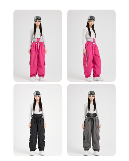 Ski Wear Snowboard Waterproof Cargo Snow Pants -Unisex