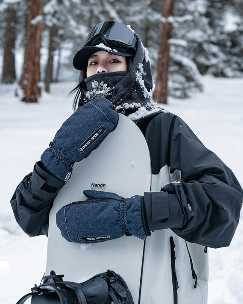 Ski Wear Snowboard Waterproof Dual-Layer Ski Gloves