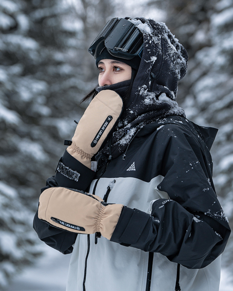 Ski Wear Snowboard Waterproof Dual-Layer Ski Gloves
