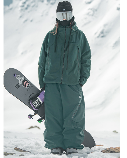 Ski Wear Snowboard Waterproof Loose-Fit Ski Pants -Unisex