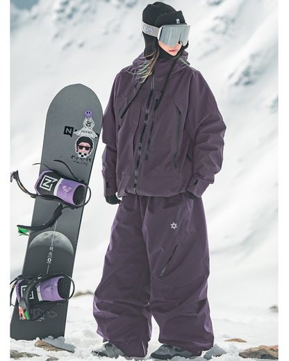 Ski Wear Snowboard Waterproof Loose-Fit Ski Pants -Unisex