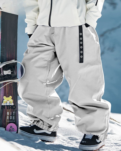 Ski Wear Snowboard Windproof Baggy Ski Pants -Unisex
