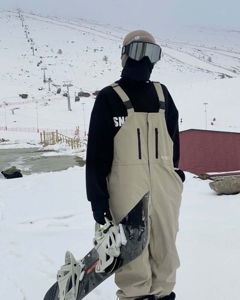 Ski Wear Snowboarding 3L Waterproof Ski Bibs -Unisex