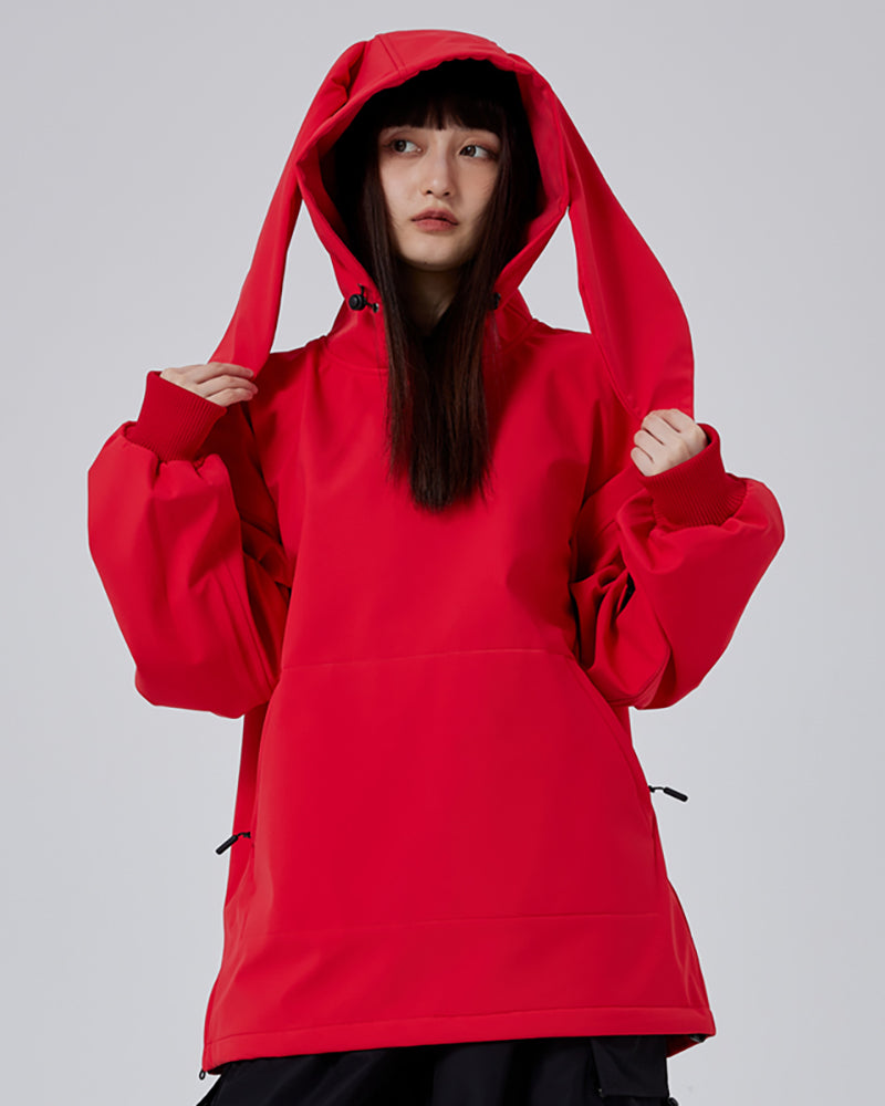 Ski Wear Snowshoe Hare Hoodie - Women&