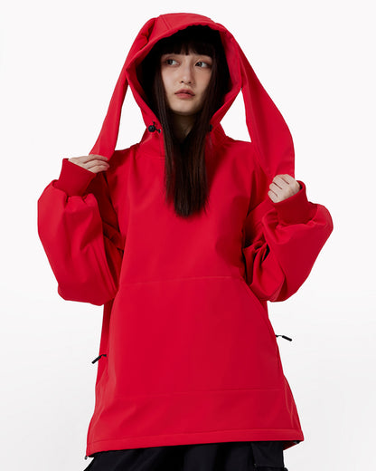 Ski Wear Snowshoe Hare Hoodie - Women&