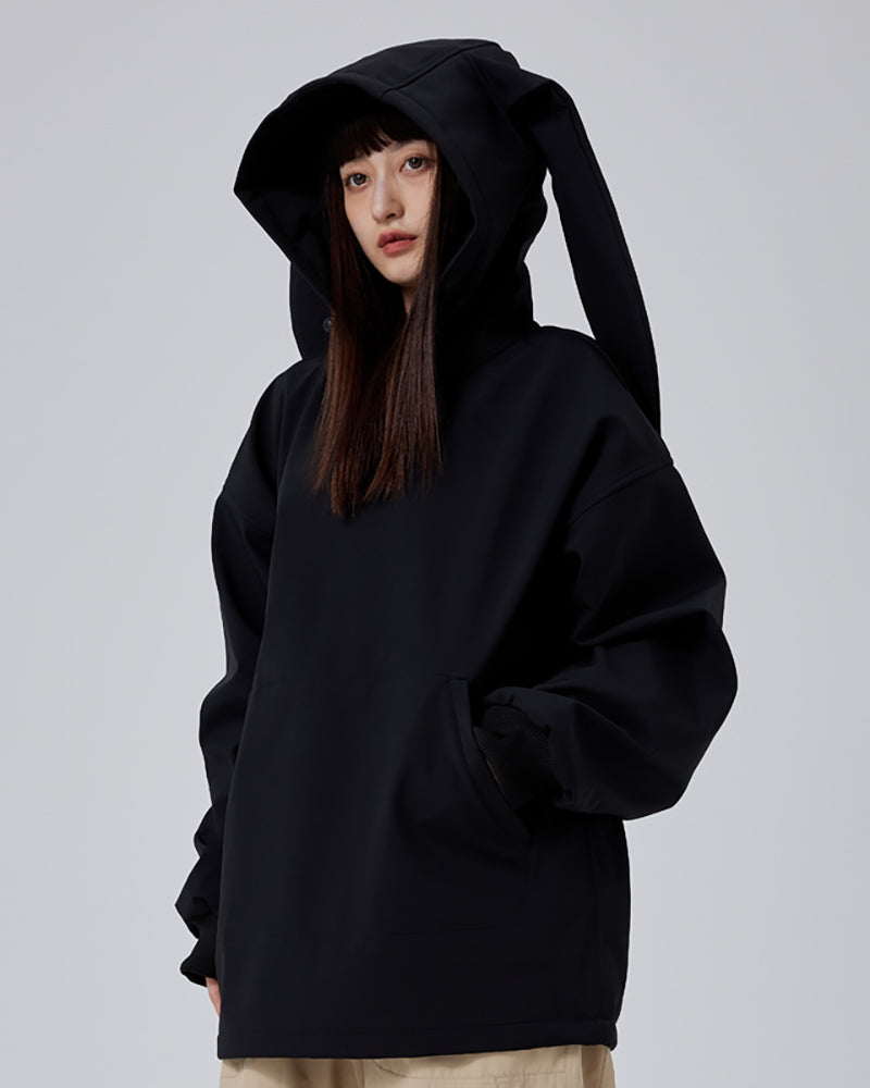 Ski Wear Snowshoe Hare Hoodie - Women&
