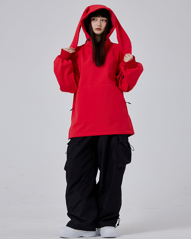 Ski Wear Snowshoe Hare Hoodie - Women&