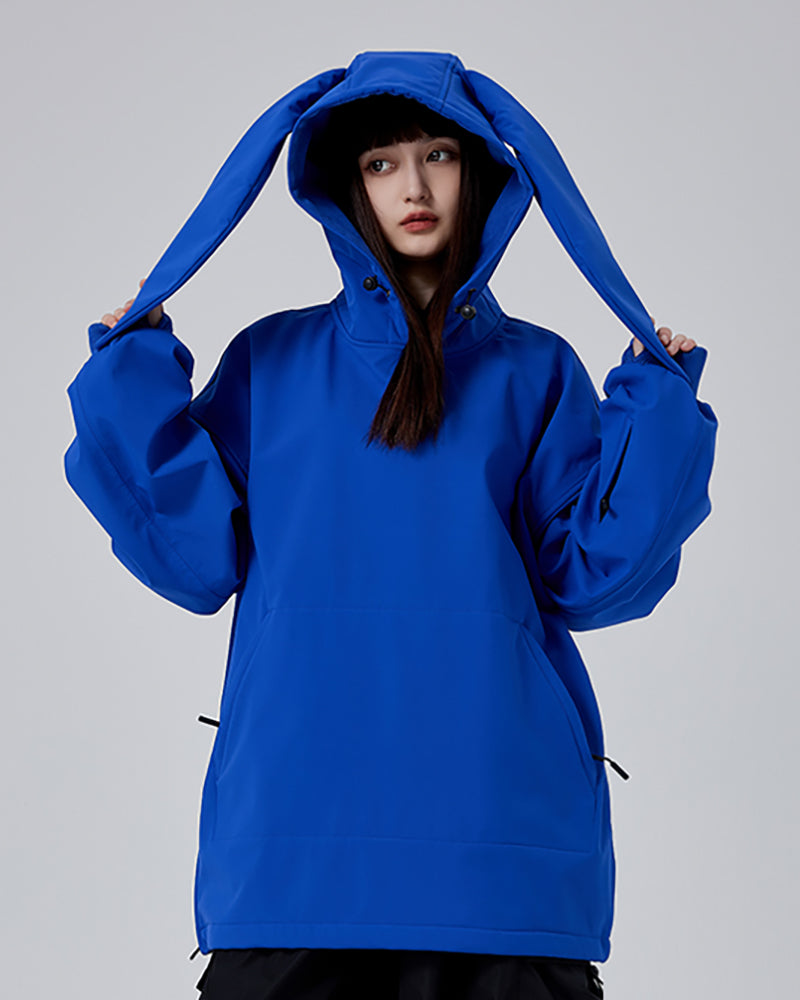 Ski Wear Snowshoe Hare Hoodie - Women&