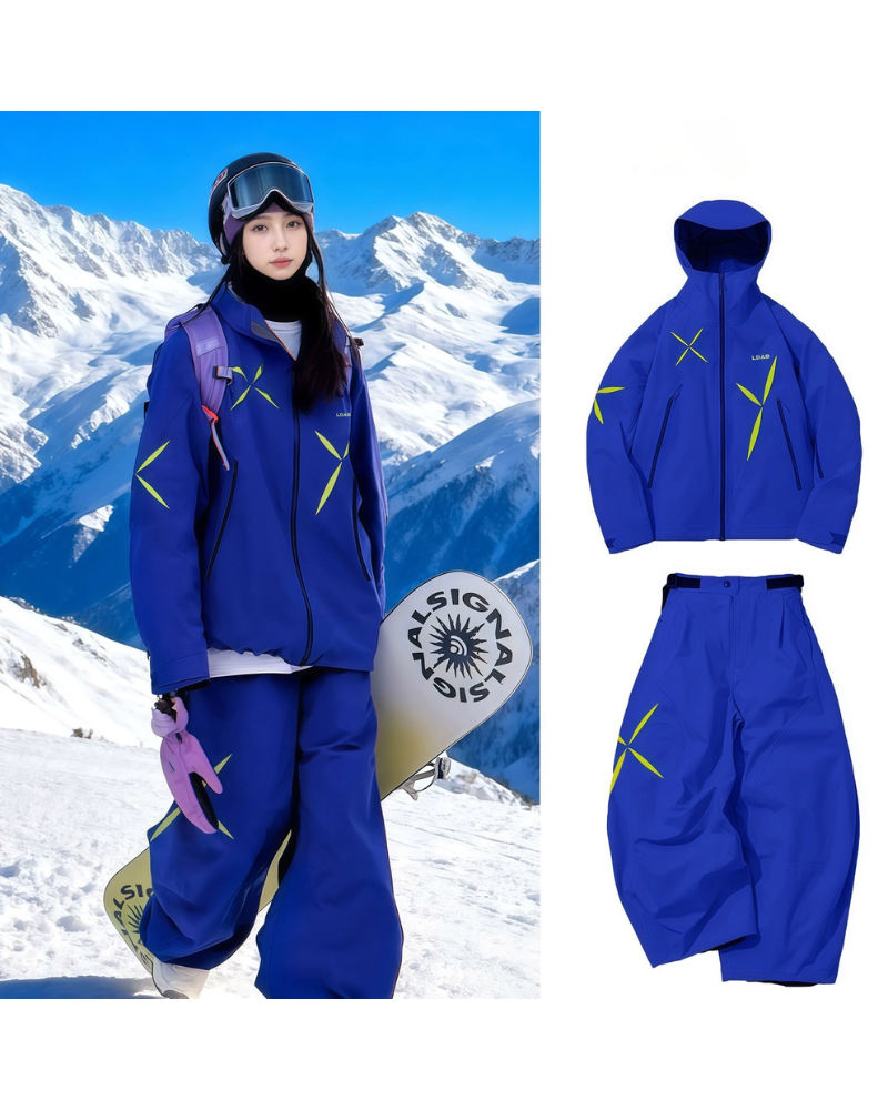 Ski Wear Starry Windproof Waterproof Ski Suit -Unisex