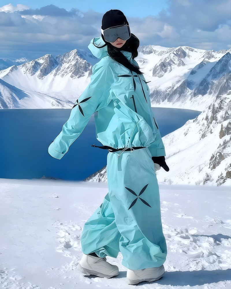 Ski Wear Starry Windproof Waterproof Ski Suit -Unisex