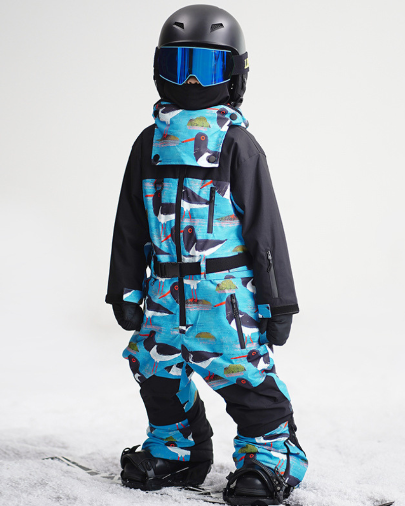 Ski Wear Frog Head Outdoor Kids One-Piece Ski Suit