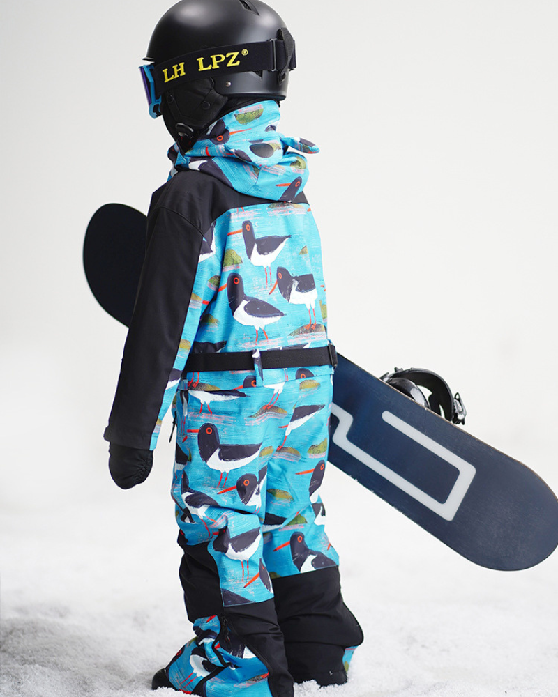 Ski Wear Frog Head Outdoor Kids One-Piece Ski Suit