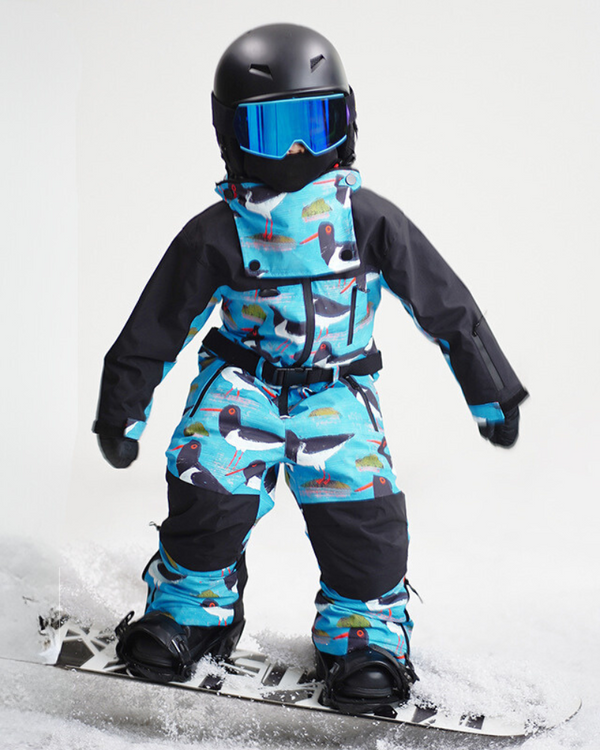 Ski Wear Frog Head Outdoor Kids One-Piece Ski Suit