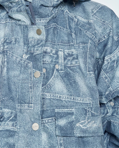 Ski Wear Thickened 3L Hooded Snowboard Suit -Men&