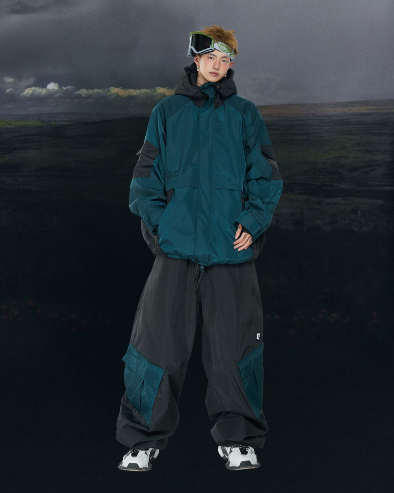 Ski Wear Thickened 3L Waterproof Snow Jacket&amp;Pants Suit -Men&