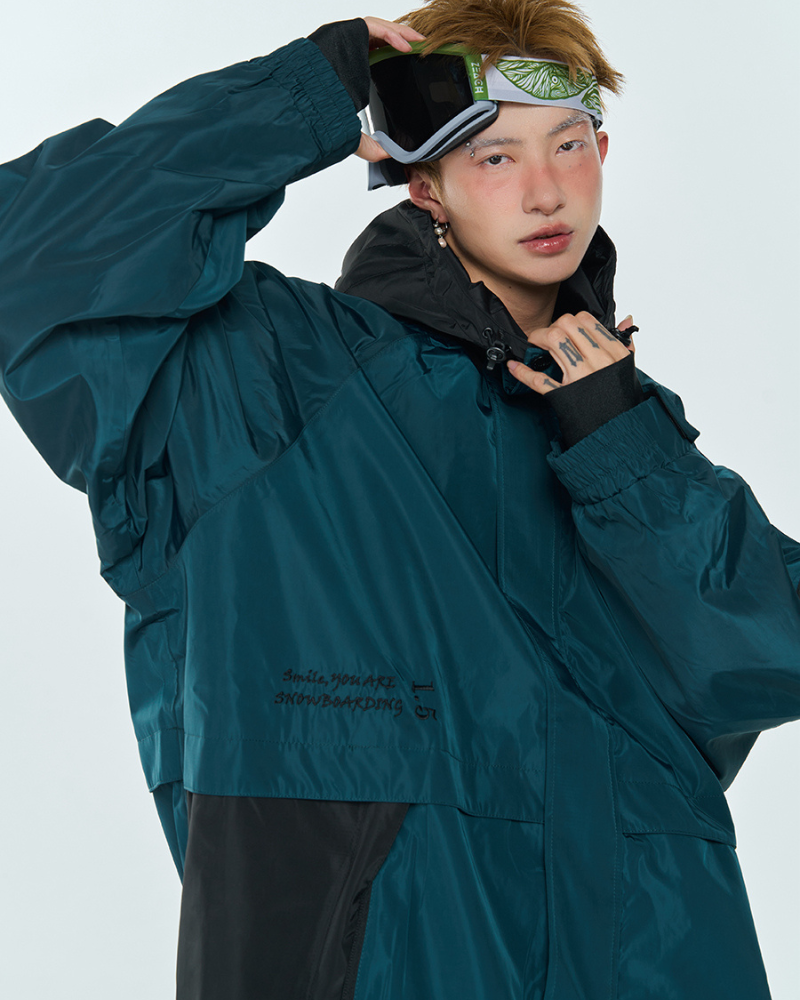 Ski Wear Thickened 3L Waterproof Snow Jacket&amp;Pants Suit -Men&