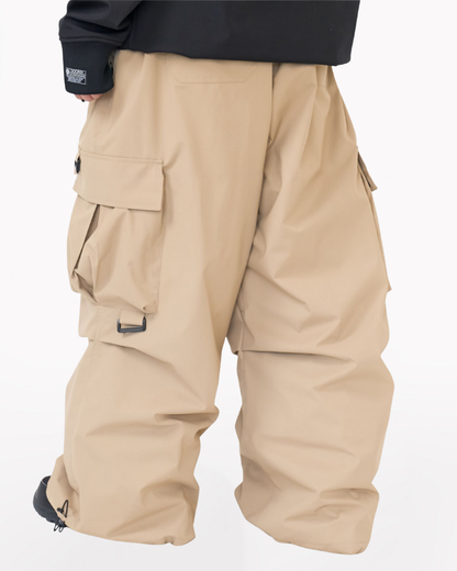 Ski Wear 3L Baggy Cargo Snow Pants - Unisex