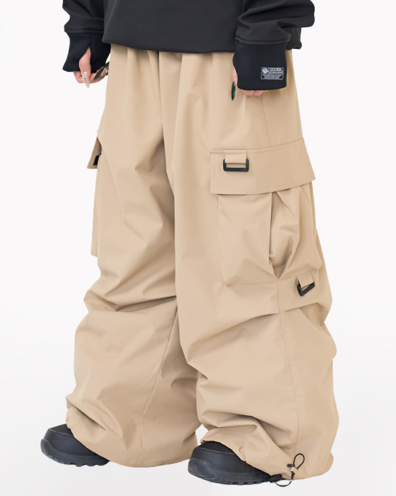 Ski Wear 3L Baggy Cargo Snow Pants - Unisex